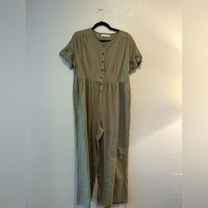 MissLook Olive Green Jumpsuit - M
